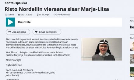 Risto Nordellin vieraana sisar Marja-Liisa