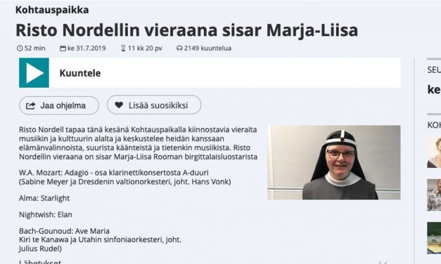 Risto Nordellin vieraana sisar Marja-Liisa